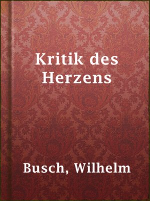 Kritik des Herzens - ebook